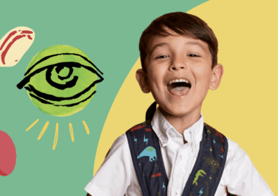 Beans is How2025-09-17-at-11.45.58-AM young human smiling with illustrations of grren eye and beans in a colourful fun background