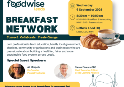 breakfast network shows two speakers and info about the date of the event