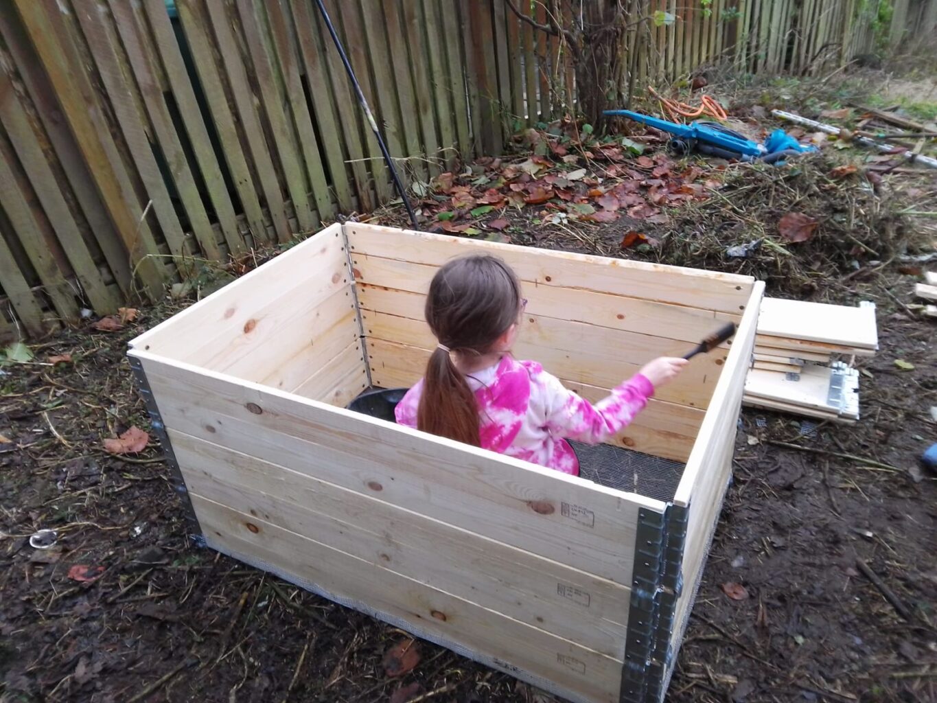 Killingbeck Orchard child in compost bin