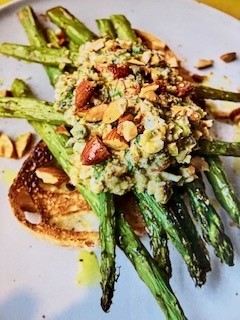 Roasted Broccoli with a Spicy French Sauce