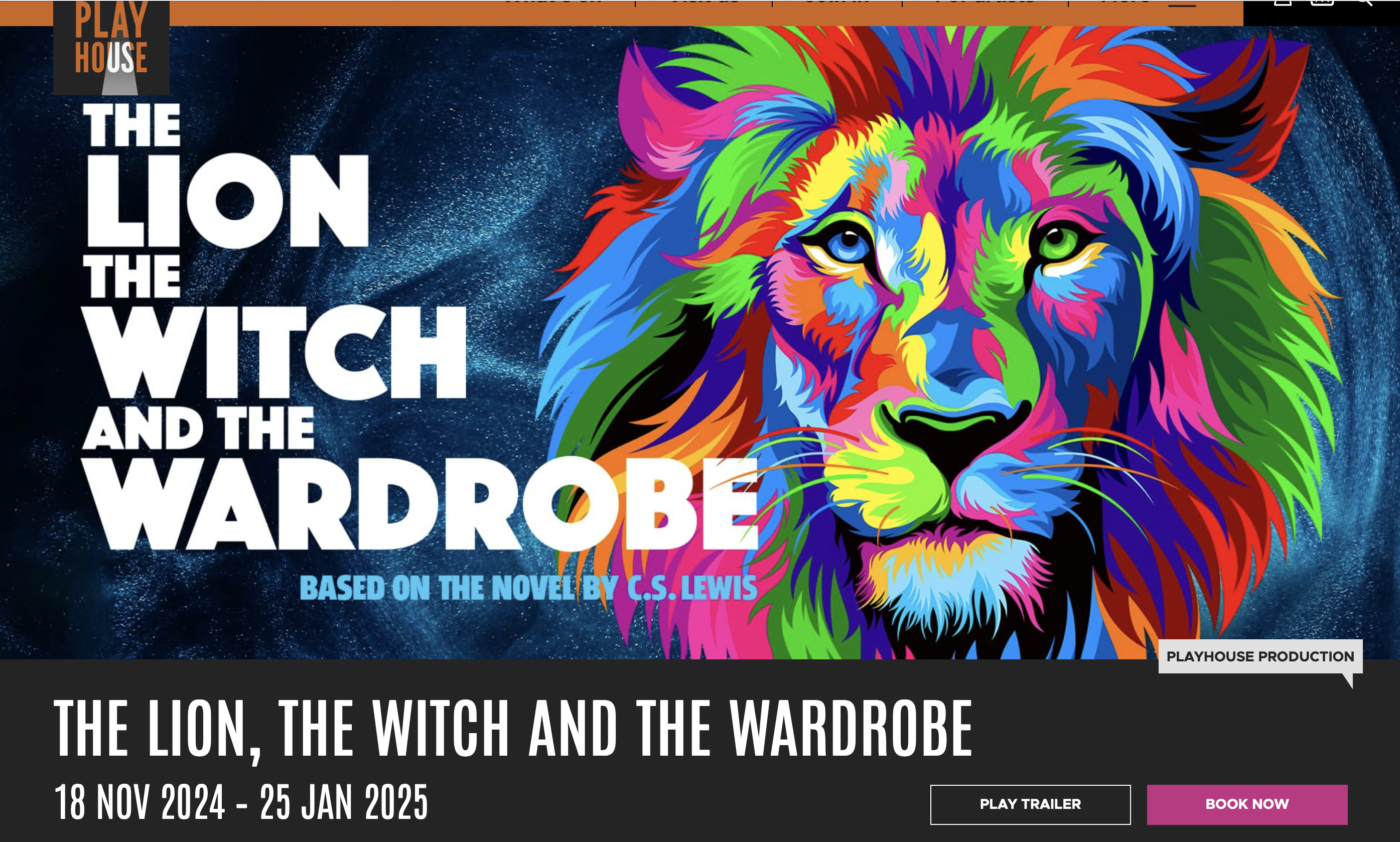 the lion witch and the wardrob 18 nov to 25 jan leeds playhouse image of a multi coloured lion