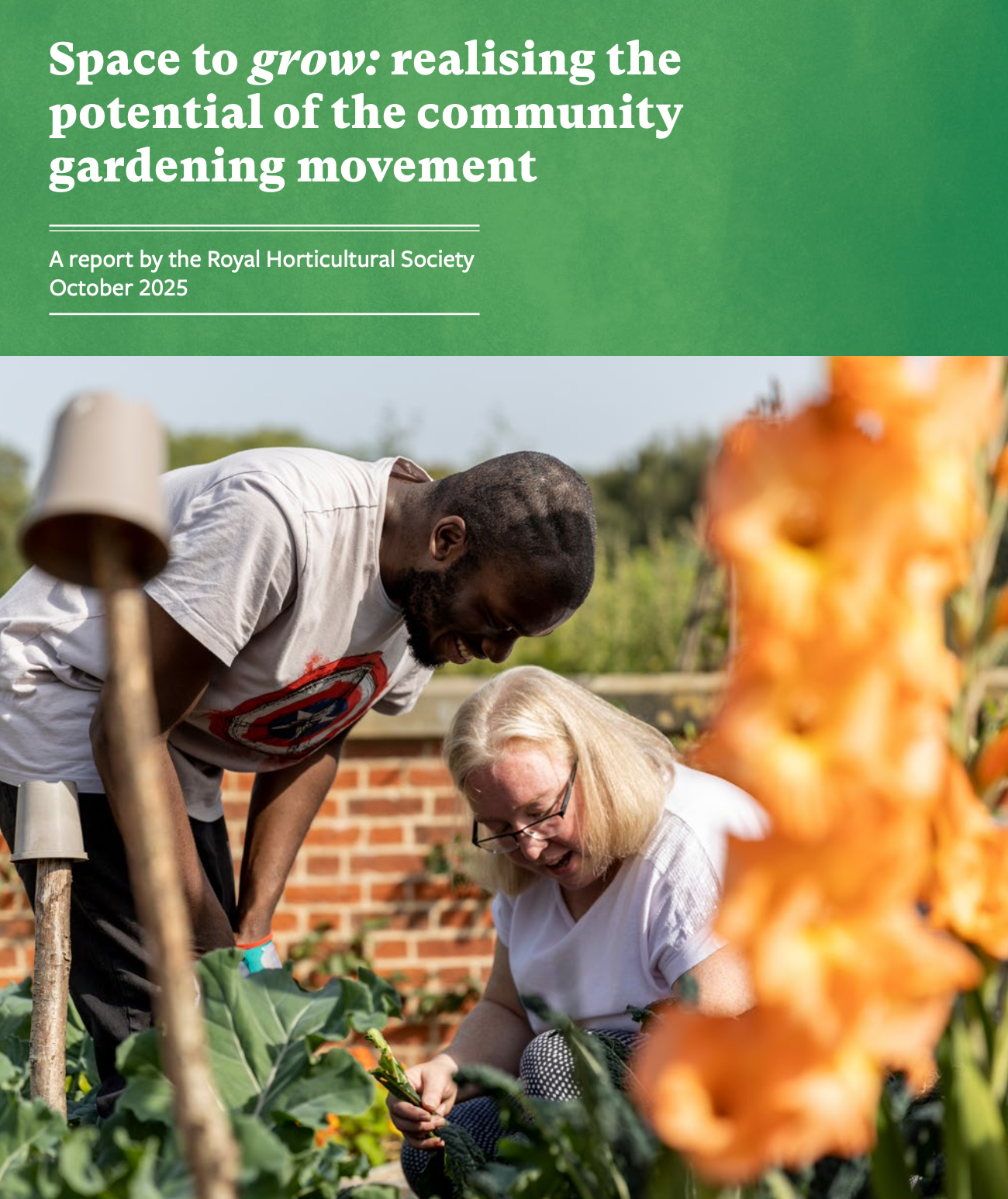 Space to Grow Space to grow cover of pdf two people of different ethnicities gardening