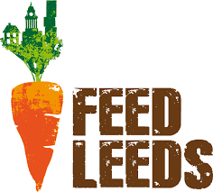 Feed Leeds Logo logo carrot word feed leeds