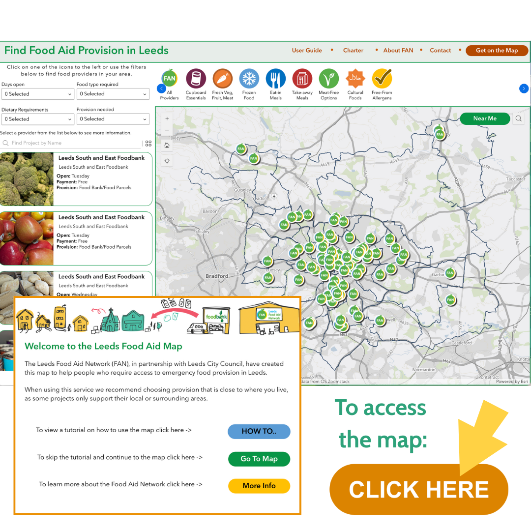Click to enter map and get emergency food support