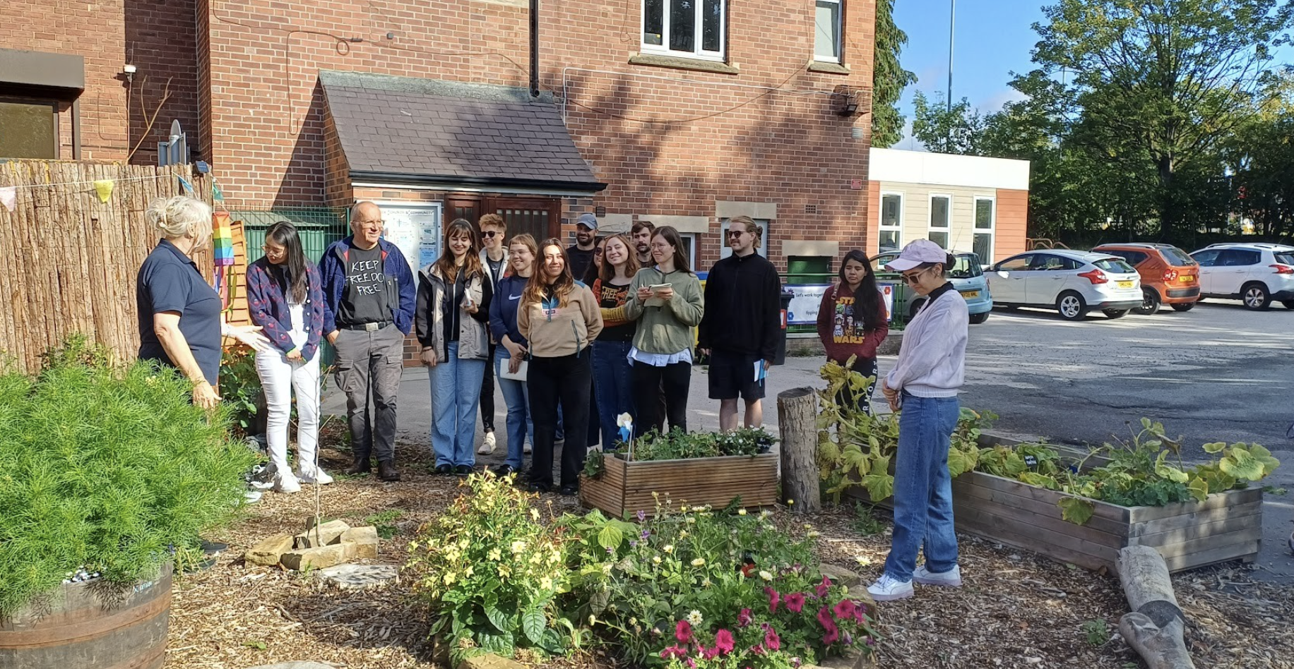 master students at meanwood farm