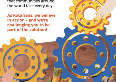 news header clock cogs illustration in bright colours