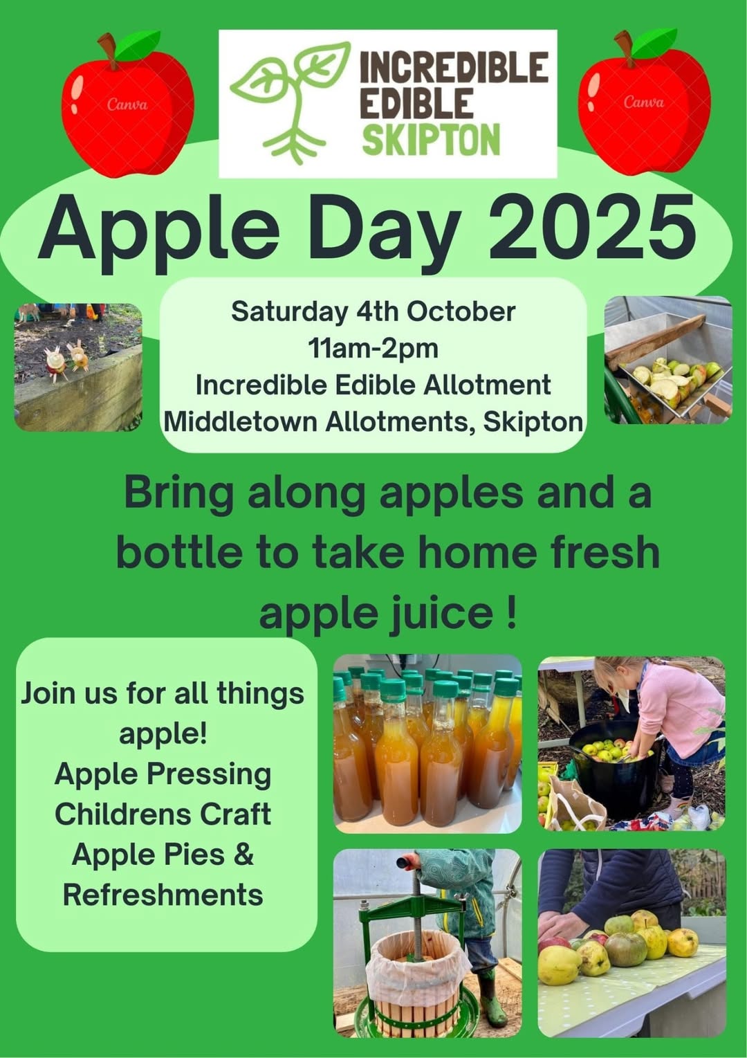 skipton apple day apple day 2025 incredible edible skipton